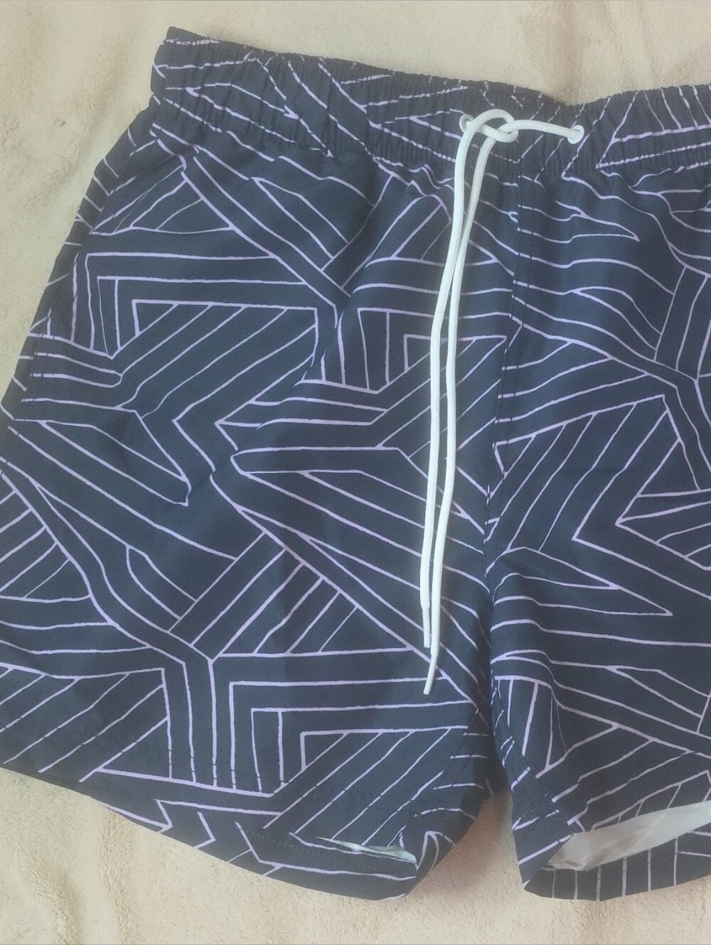 Nautica Blue With Pink "Miami Vice" Swim Shorts Mens Size Large NWT